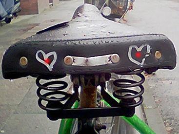 a bicycle seat