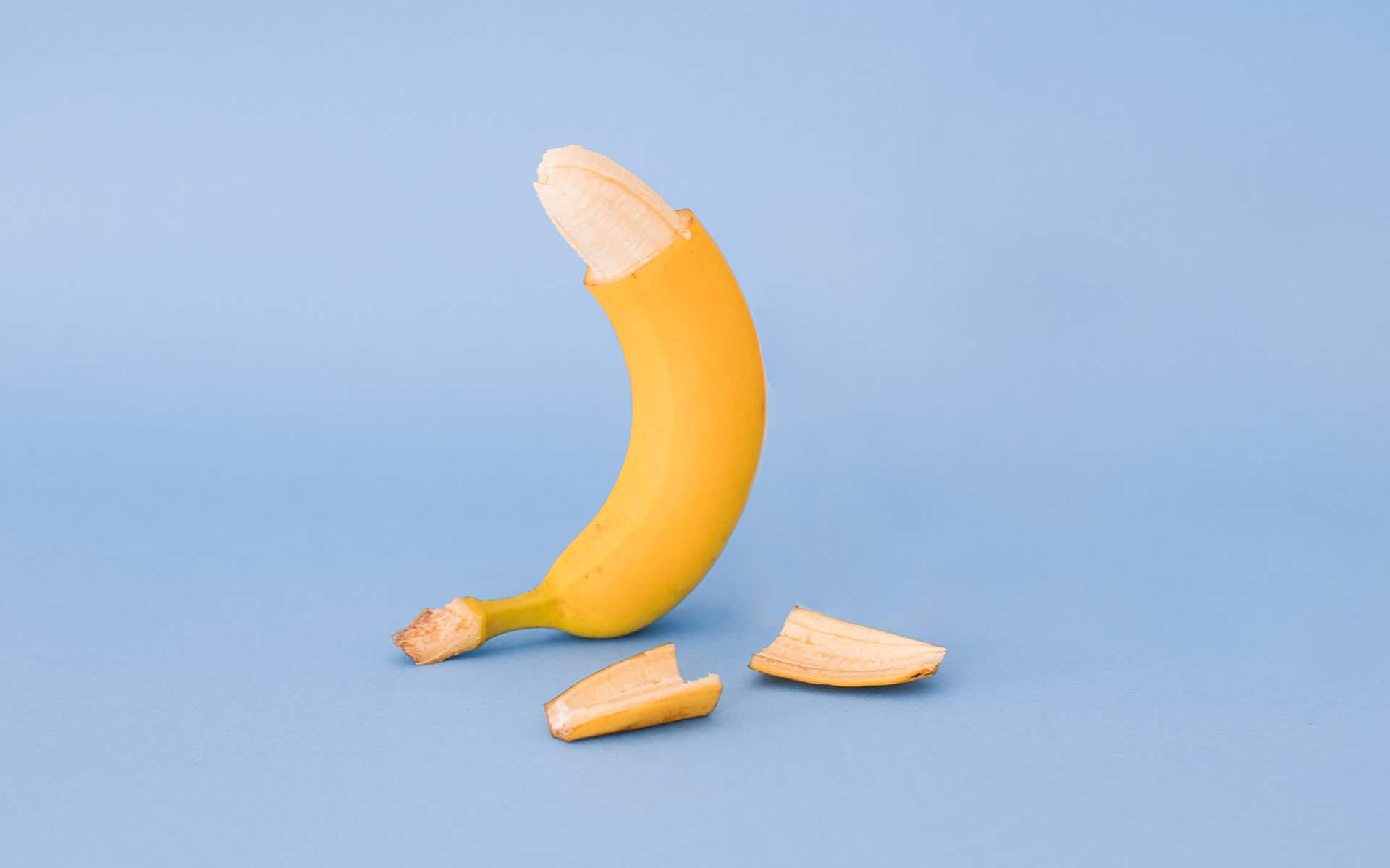 Banana with its top cut off to symbolise circumcision 