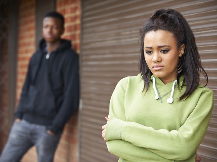 Sad looking couple after a stillbirth