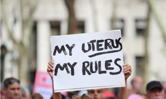 My uterus, my rules signboard