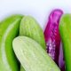 cucumbers in different shades of green