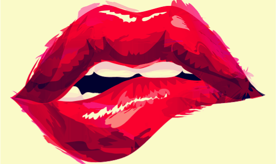 Image of sexy red lips 