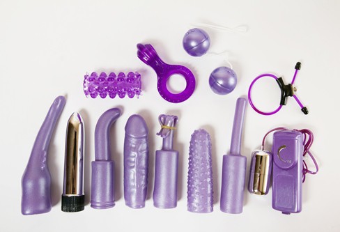 a variety of sex toys