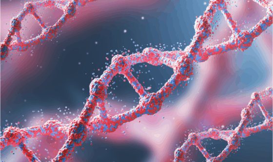 Image of DNA strand, double-helix